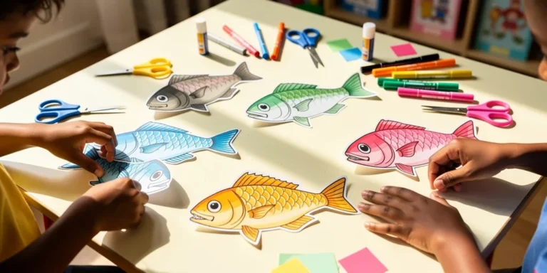poisson d'avril a découper