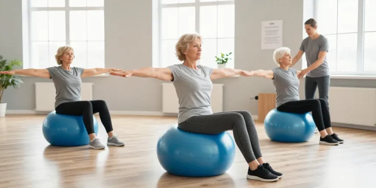 exercice avec gym ball