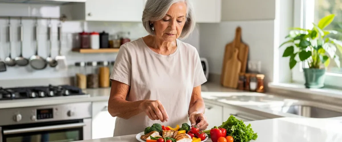 préparation des repas pour personne âgée