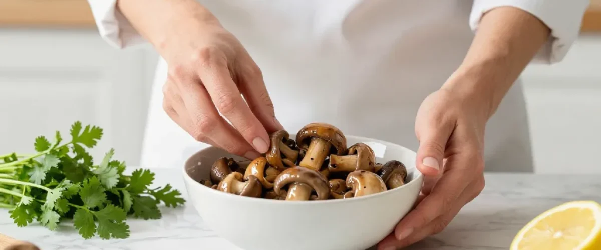recette champignons a la grec